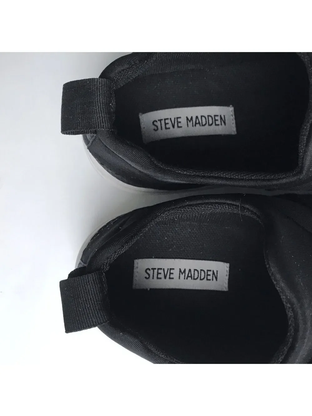Steve Madden Lancer Black Sneakers 8.5 M